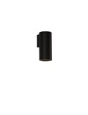 Applique murale LED PIPE, avec 1/2 Lumières, COB LED 12W 3000K 1240lm, Blanc Texturé/Noir
