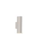 Applique murale LED PIPE, avec 1/2 Lumières, COB LED 12W 3000K 1240lm, Blanc Texturé/Noir