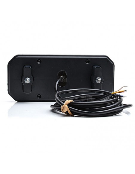 Trasera Piloto Trasero LED para instalar en Horizontal o Vertical con 6 Funciones 12/24V Luz de Matricula Inferior