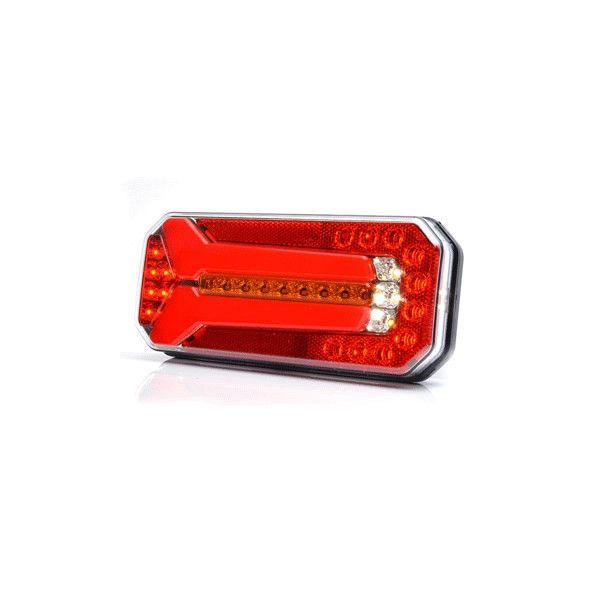 Piloto Trasero LED para instalar en Horizontal o Vertical con 6 Funciones 12/24V Luz de Matricula Inferior