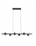 Lámpara Colgante Lineal de Focos GU10 6 Luces IOS blanco o negro