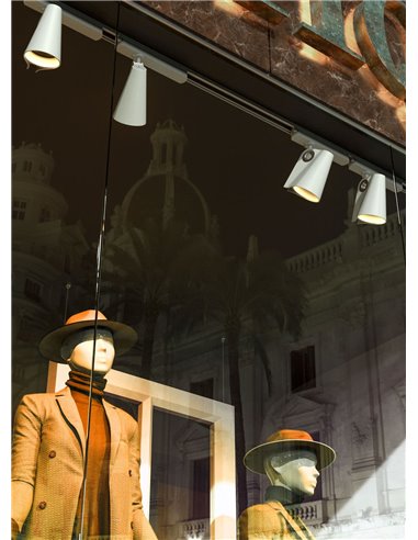 Foco Carril Superficie LED Orientable 35W 3000K Blanco IPSILON 3000K 3500Lm/4000K 3850Lm