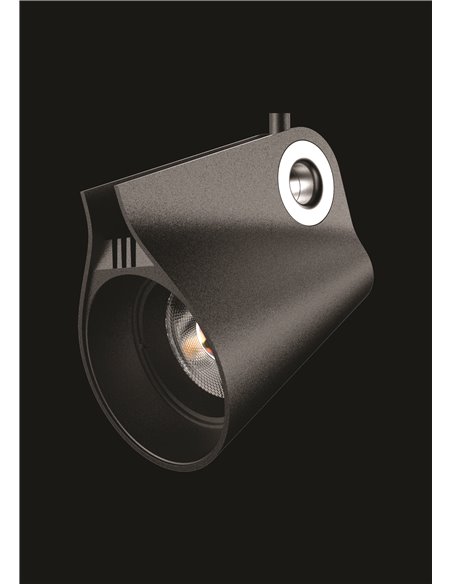 Spot LED orientable sur rail en saillie 35W 3000K IPSILON noir 3000K 3500Lm/4000K 3850Lm