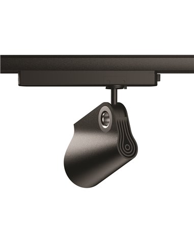 Foco Carril Superficie LED Orientable 35W 3000K IPSILON negro 3000K 3500Lm/4000K 3850Lm