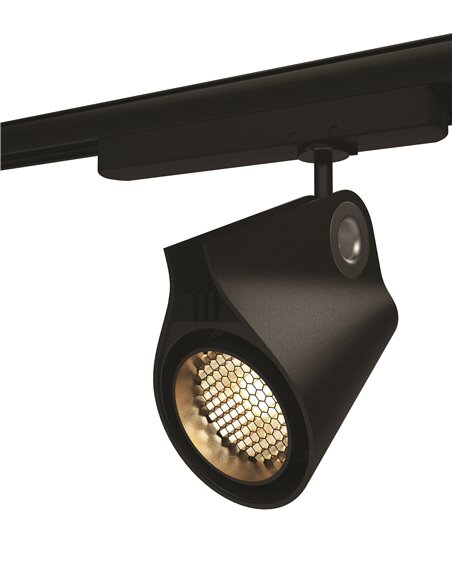Foco Carril Superficie LED Orientable 35W 3000K IPSILON negro 3000K 3500Lm/4000K 3850Lm