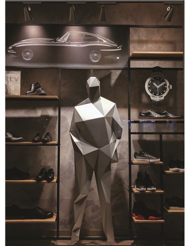 Spot LED orientable sur rail en saillie 35W 3000K IPSILON noir 3000K 3500Lm/4000K 3850Lm