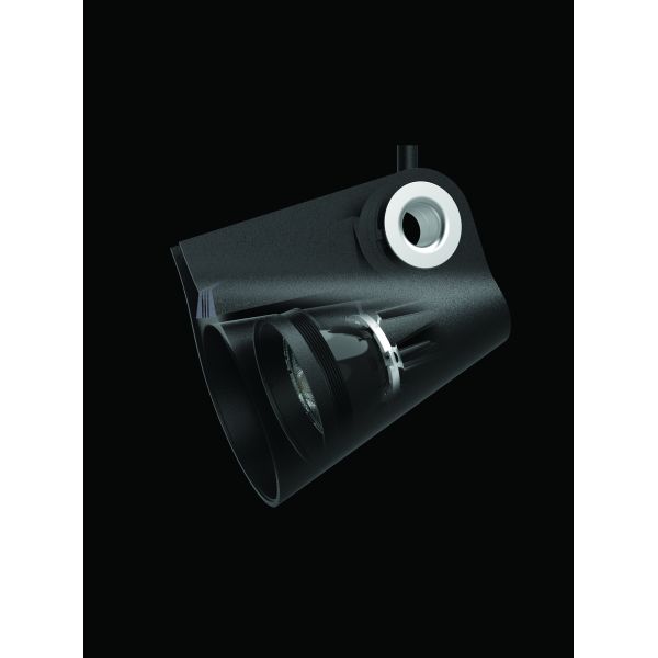 Foco LED ajustável para pista de superfície 35W 3000K IPSILON preto 3000K 3500Lm/4000K 3850Lm