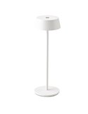 Lámpara LED Exterior de Sobremesa K4, 3000K 180Lm Regulable en intensidad Touch, Recargable, Sin enchufes Blanco