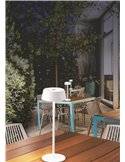 Lámpara de Sobremesa LED Exterior K4, 3000K 180Lm Regulable en intensidad Touch, Recargable, Sin enchufes Negro