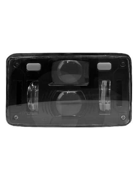 Faro LED de carretera rectangular con Luz de Cruce Luz, Carretera y Posición con soporte inferior o lateral