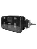 Faro LED de carretera rectangular con Luz de Cruce Luz, Carretera y Posición con soporte inferior o lateral
