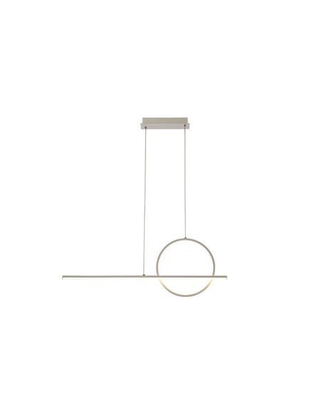 Plafonnier Suspension LED KITESURF BLANC 30W 3000K Dimable 2400 Lm 2 Luminaires