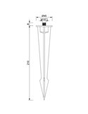 Accesorio Piqueta Negro OUTDOOR PARTS 16cm/21cm/26cm