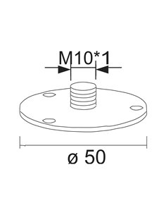 Acessório FLOOR DISC, base de fixação preta, PEÇAS EXTERIORES 2