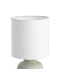 Candeeiro de mesa BELLARIVA cinza e branco - charme Boho para sua casa leonLeds