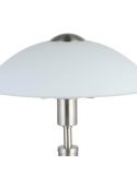 Lámpara de Mesa SOLO 1 en Níquel-Mate y Vidrio Blanco Satinado 35Cm Altura 85104