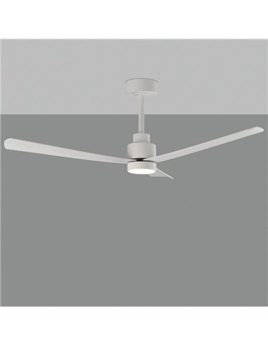 Control de pared con corriente Ventilador de techo: On/Off, Función Inversa, Regulador velocidad, Programacón y Viento natural