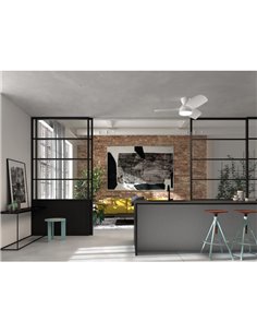 Ventilador de teto LED CRETA XL branco Ø1066mm DC 32W 3A LED 24W CCT + RC 2