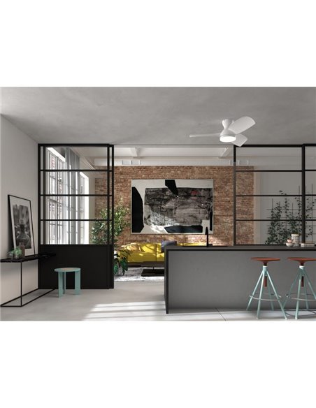 Ventilador LED de Techo CRETA XL blanco Ø1066mm DC 32W 3A LED 24W CCT + RC 