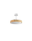 Ventilador de Techo LED 50W CCT+RC+DIM LISBOA con aspas retráctiles, Ø1065mm DC 30W 3A madera