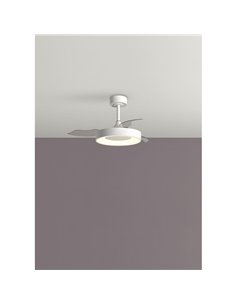Ventilateur de plafond LED 45W CCT+ RC+DIM Ø915mm LISBOA XS blanc DC 25W 2