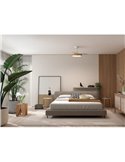Ventilador de Techo LED 45W CCT+ RC+DIM Ø915mm LISBOA XS madera DC 25W 