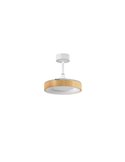 Ventilador de Techo LED 45W CCT+ RC+DIM Ø915mm LISBOA XS madera DC 25W 