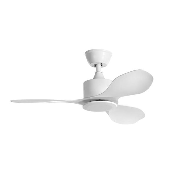Ventilador de Techo RIGA WO XS blanco Sin Luz Ø96 DC 30W 3Aspas
