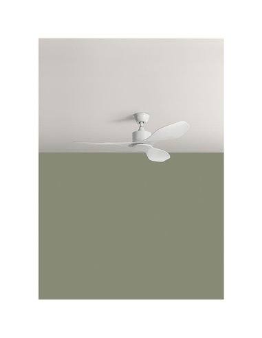 Ventilador de Techo RIGA WO XS blanco Sin Luz Ø96 DC 30W 3Aspas