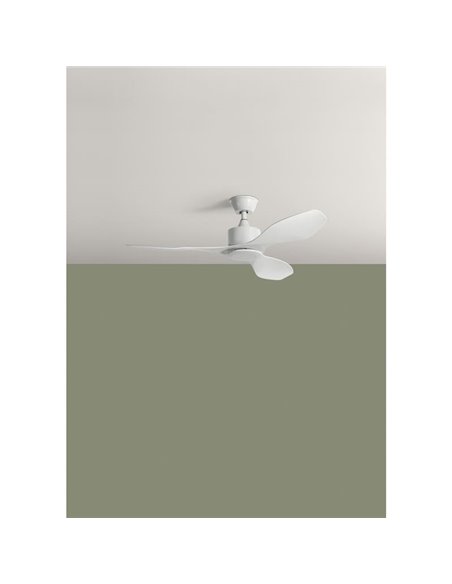 Ventilador de Techo RIGA WO XS blanco Sin Luz Ø96 DC 30W 3Aspas