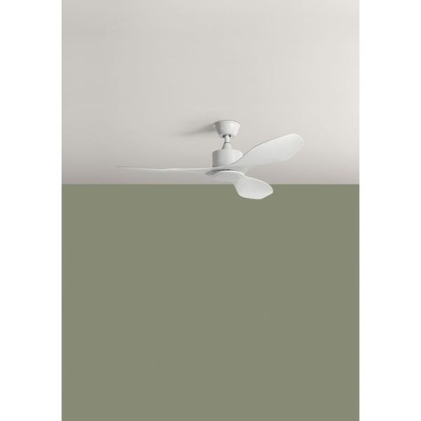 Ventilador de Techo RIGA WO XS blanco Sin Luz Ø96 DC 30W 3Aspas