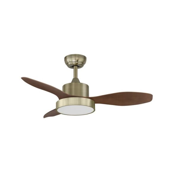 Ventilador LED de Techo 24W RIGA XS bronce Ø96 DC 30W Dimable 3000K-4000K-6000K