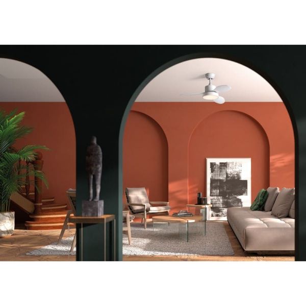 Ventilateur de Plafond LED 24W RIGA XS bronze Ø96 DC 30W Dimable 3000K-4000K-6000K