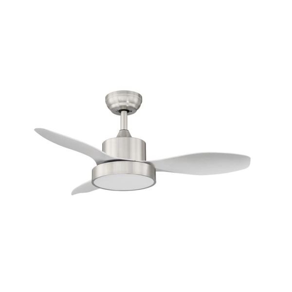 Ventilador LED de Techo 24W RIGA XS cromo Ø96 DC 30W 3A Dimable 3000K-4000K-6000K
