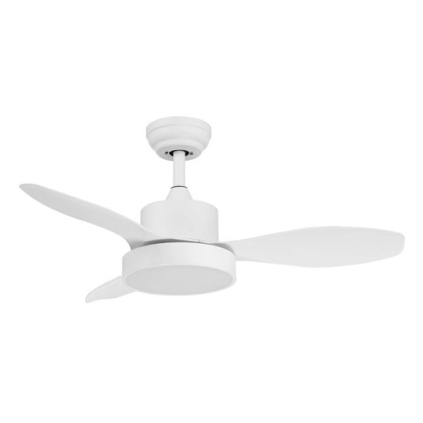 Ventilateur de Plafond LED 24W RIGA XS blanc Ø96 DC 30W Dimable 3000K-4000K-6000K