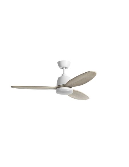 Ventilador de Techo LED 24W CCT SYDNEY blanco con aspas blanco cepillado Ø119 DC 24W