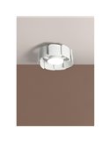 Ventilador con luz LED redondo VENTI SNAIL blanco Ø40 DC 20W LED 24W CCT 