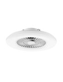 Plafón Ventilador WIND OPAL con aspas ocultas Ø60 DC 20W LED 40W CCT