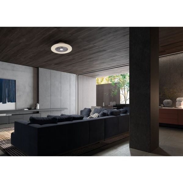Plafón Ventilador WIND OPAL con aspas ocultas Ø60 DC 20W LED 40W CCT