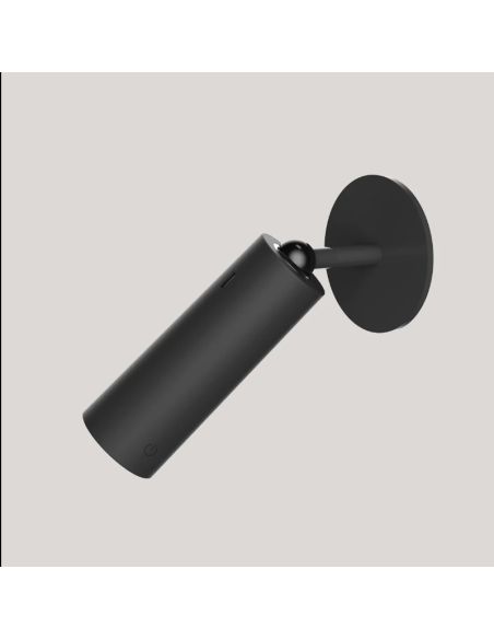 Aplique LED sem fio ROLL 4 com acessório de parede magnético, touch, preto 3W -sem fio--