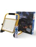 Holofote LED portátil recarregável de 30W - luz de trabalho à prova d'água de 2700lm com controle remoto