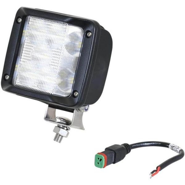 Faro LED de trabajo cuadrado gran angular 180º alta potencia 9.720Lm 12V 24V