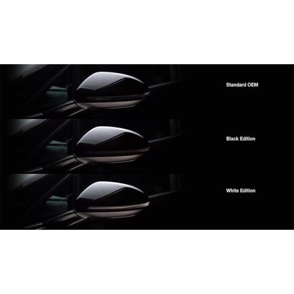 Indicador dinâmico LED para acabamento espelhado Preto LEDriving® LEDDMI 5G0 BK S Conjunto aprovado de 2. Golf VII