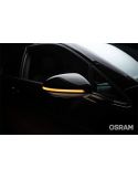 Intermitente dinámico LED para retrovisor acabado Negro LEDriving® LEDDMI 5G0 BK S Homologado Set de 2. Golf VII