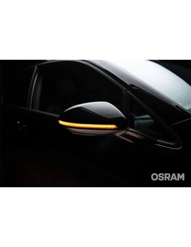 Clignotants dynamiques à LED pour rétroviseur finition Noir LEDriving® LEDDMI 5G0 BK S Homologué Lot de 2. Golf VII