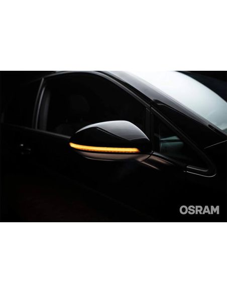 Intermitente dinámico LED para retrovisor acabado Negro LEDriving® LEDDMI 5G0 BK S Homologado Set de 2. Golf VII