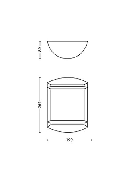 Applique d'extérieur LED ANTELOPE 4000K 6W, étanche