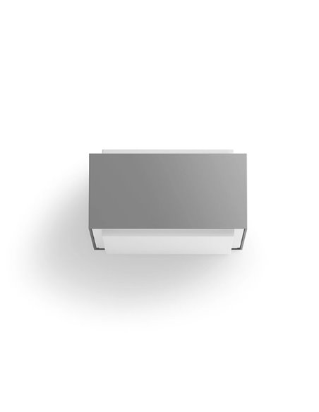 Aplique de exterior cinza HEDGEHOG E27 (não incluído), estanque