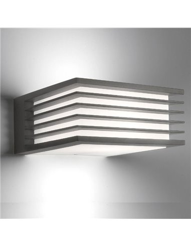 Aplique quadrado para exterior SHADES E27 (não incluído), antracite, estanque