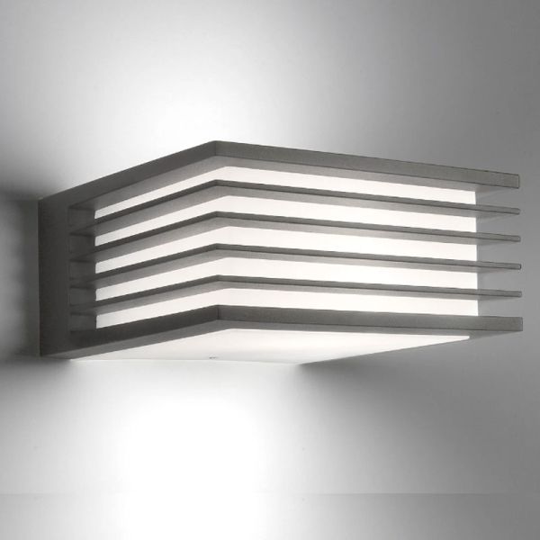 Aplique exterior cuadrado SHADES E27 (No incl.), antracita, estanco al agua